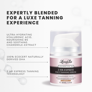 2 HR Express Face Tanning Serum Medium