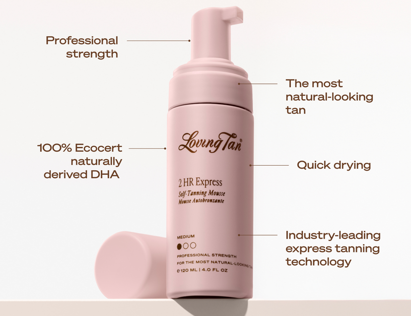 FAQ Banner of 2 HR Express Self-Tanning Mousse Medium 200ml